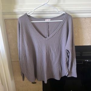 Waffle Knit Lightweight Sweater
